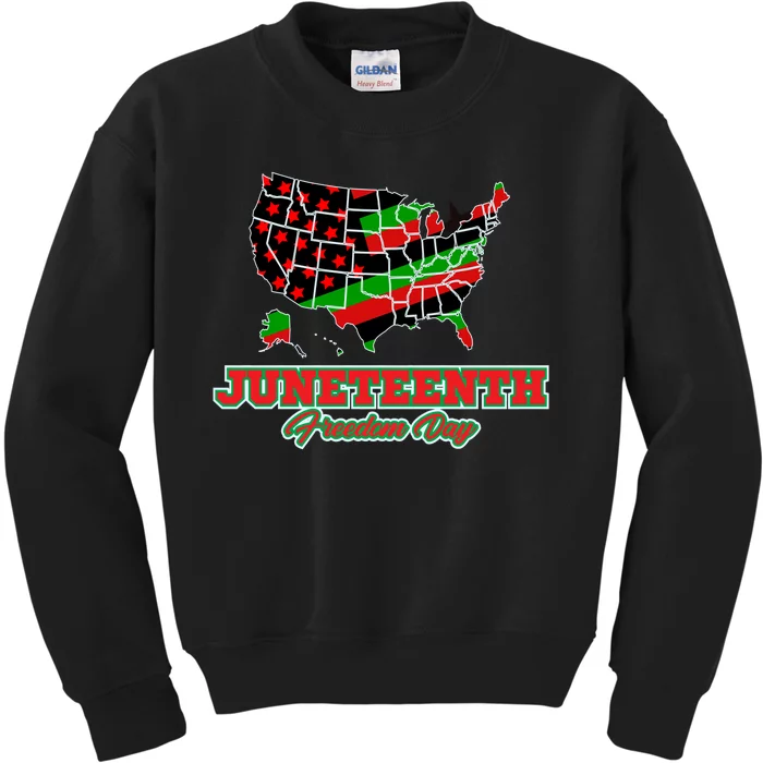 Juneteenth Freedom Day USA Kids Sweatshirt