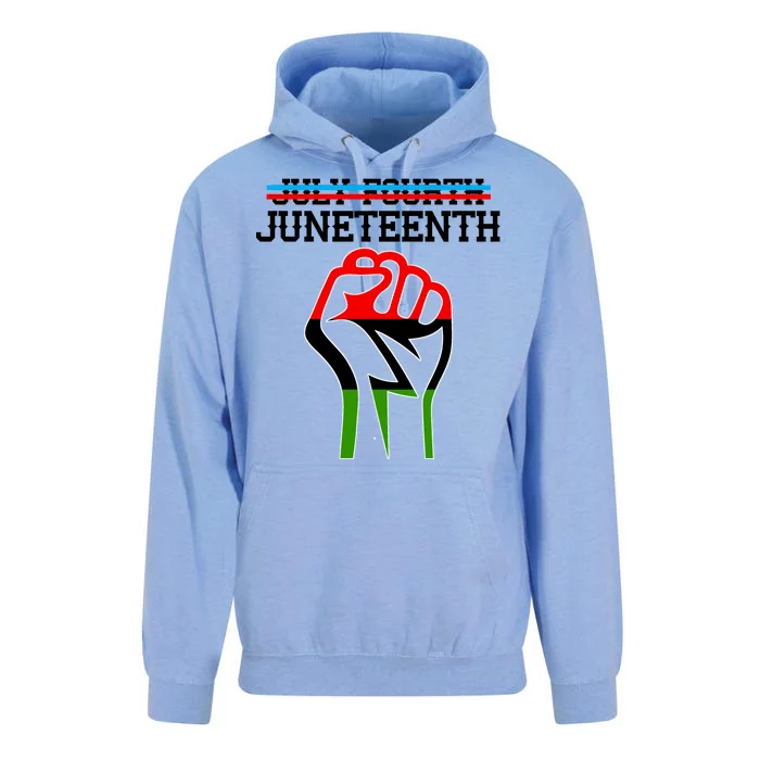 Juneteenth Freedom Fist Unisex Surf Hoodie