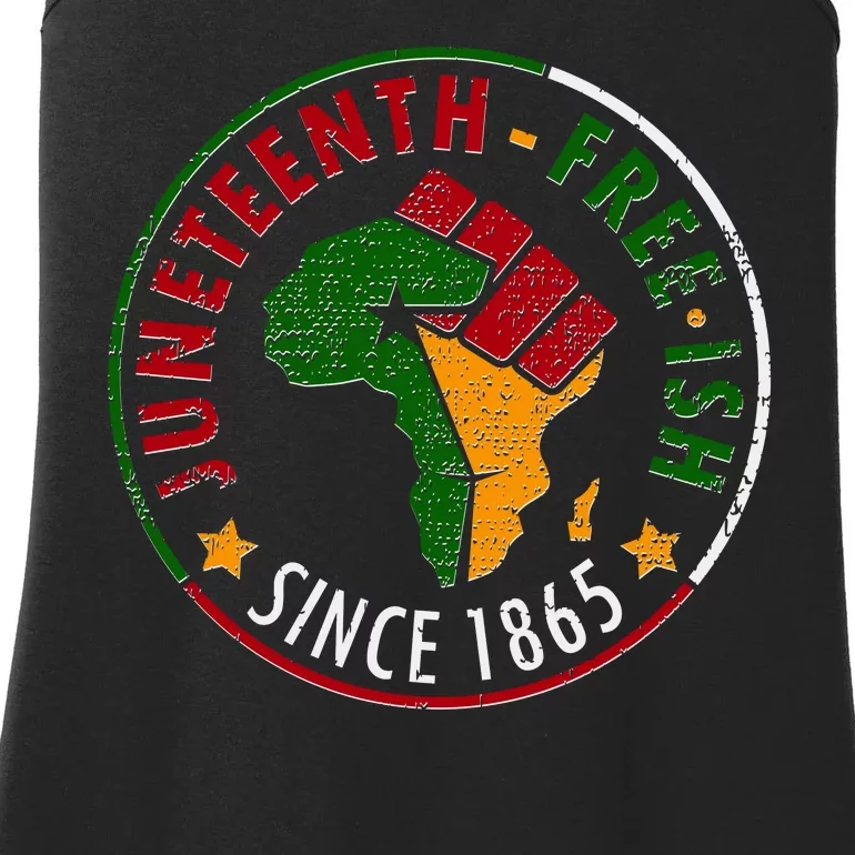 Juneteenth Freeish Since 1865 Ladies Essential Tank