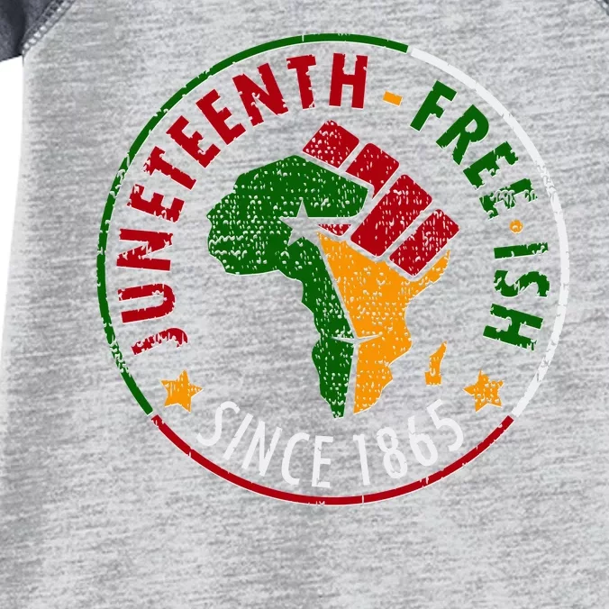 Juneteenth Freeish Since 1865 Infant Baby Jersey Bodysuit