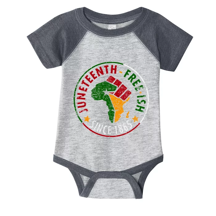 Juneteenth Freeish Since 1865 Infant Baby Jersey Bodysuit