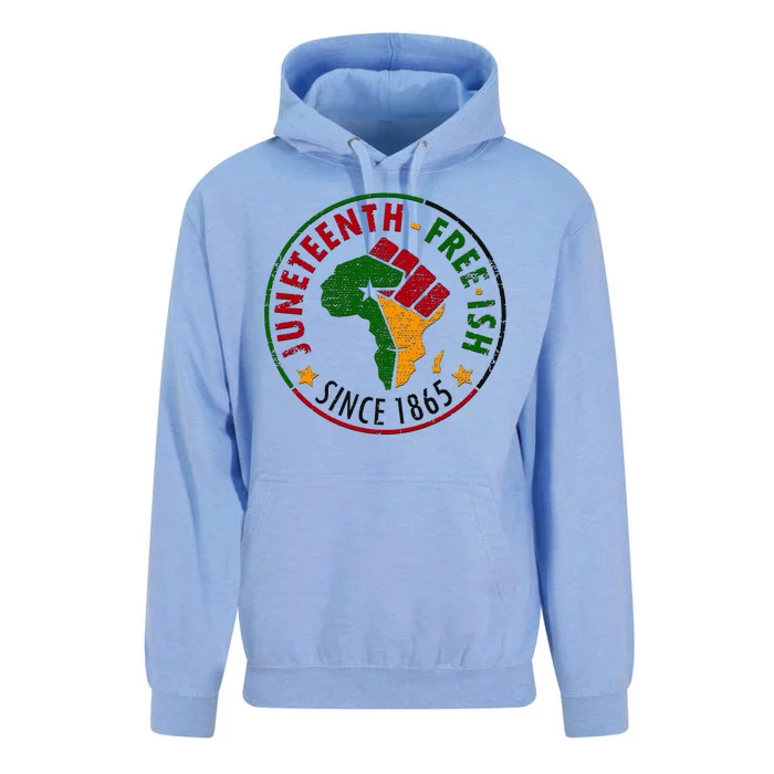 Juneteenth Freeish Since 1865 Unisex Surf Hoodie