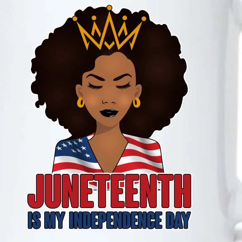 Juneteenth Is My Independence Day African American USA Flag Black Color Changing Mug