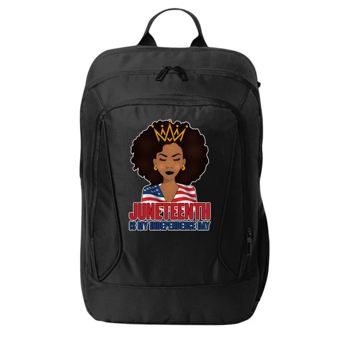 Juneteenth Is My Independence Day African American USA Flag City Backpack