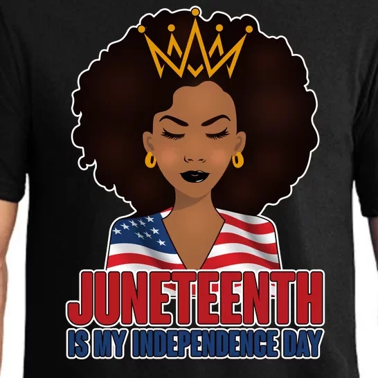 Juneteenth Is My Independence Day African American USA Flag Pajama Set