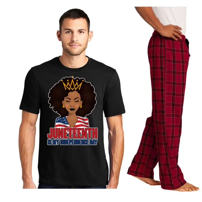 Juneteenth Is My Independence Day African American USA Flag Pajama Set