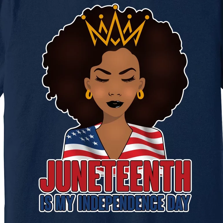 Juneteenth Is My Independence Day African American USA Flag Premium T-Shirt