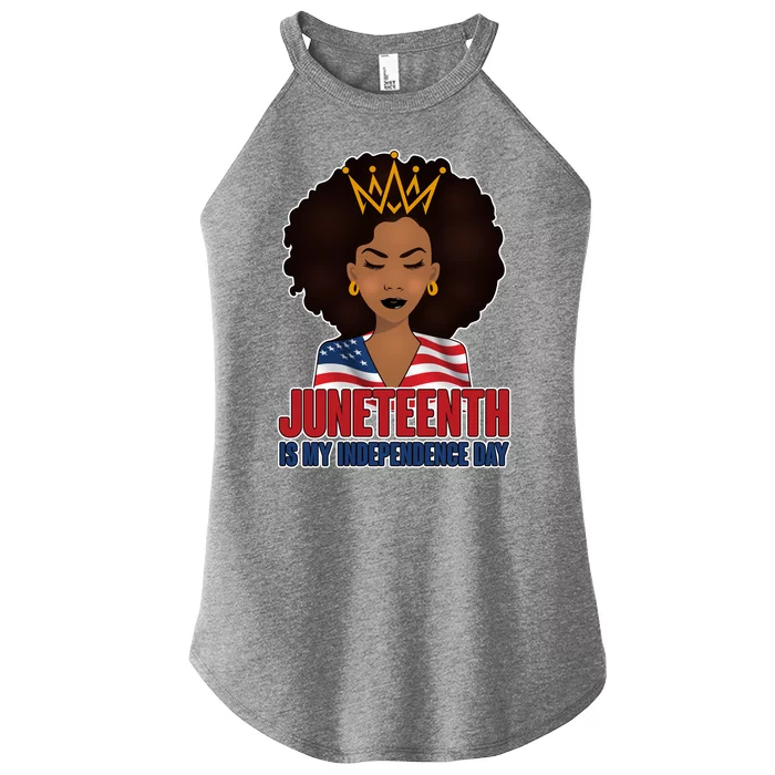 Juneteenth Is My Independence Day African American USA Flag Women’s Perfect Tri Rocker Tank