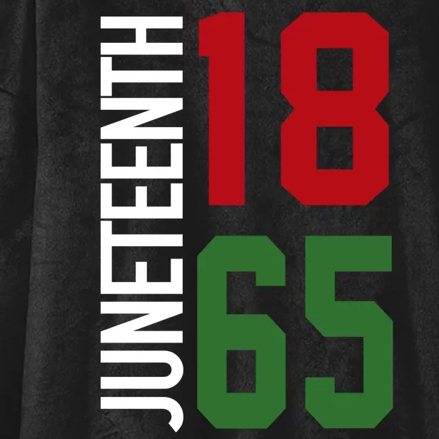 Juneteenth Jersey 1865 Hooded Wearable Blanket