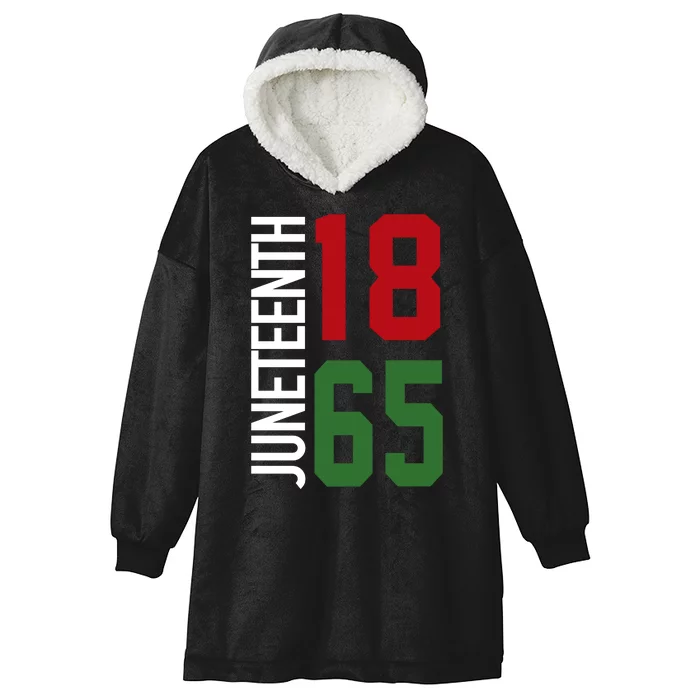 Juneteenth Jersey 1865 Hooded Wearable Blanket