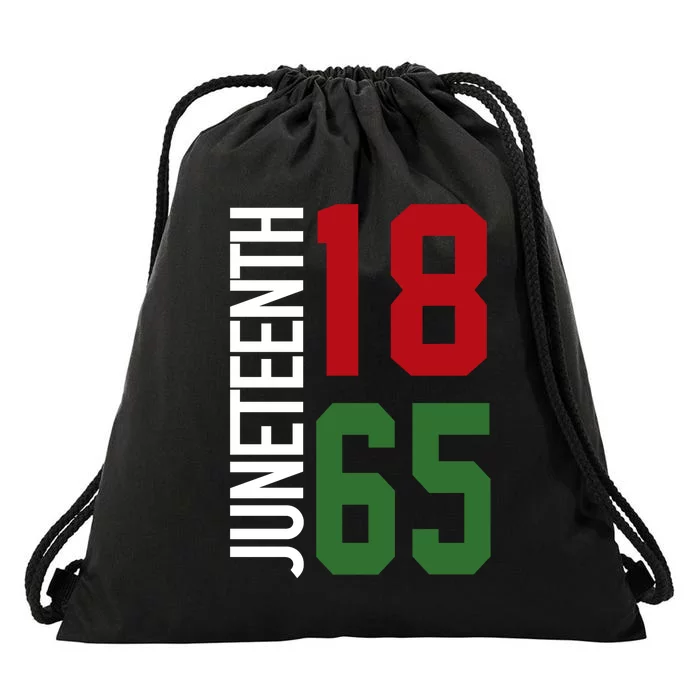 Juneteenth Jersey 1865 Drawstring Bag