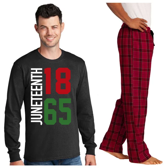 Juneteenth Jersey 1865 Long Sleeve Pajama Set