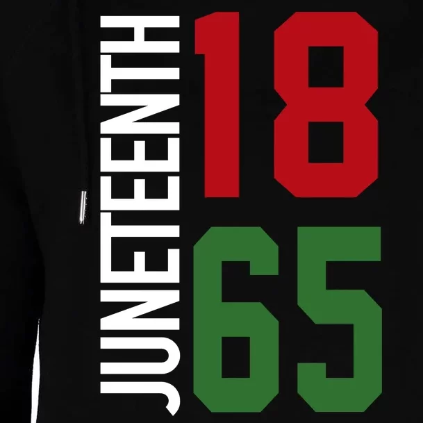 Juneteenth Jersey 1865 Womens Funnel Neck Pullover Hood