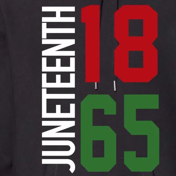 Juneteenth Jersey 1865 Premium Hoodie