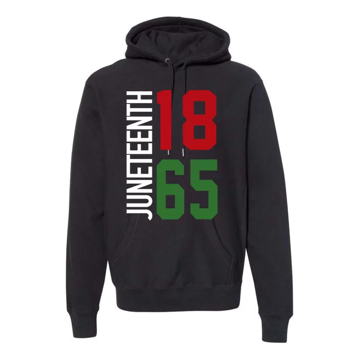 Juneteenth Jersey 1865 Premium Hoodie