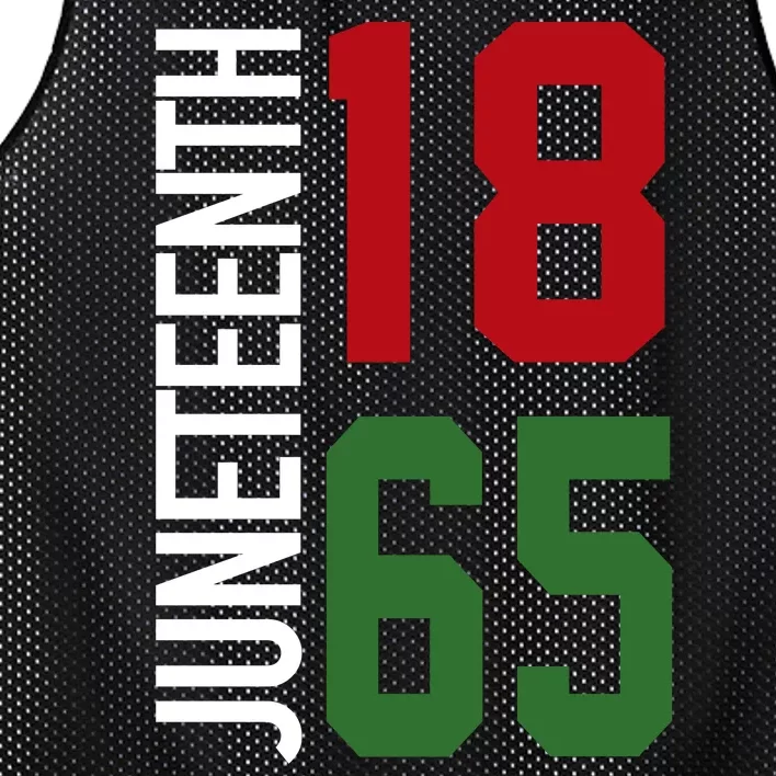 Juneteenth Jersey 1865 Mesh Reversible Basketball Jersey Tank