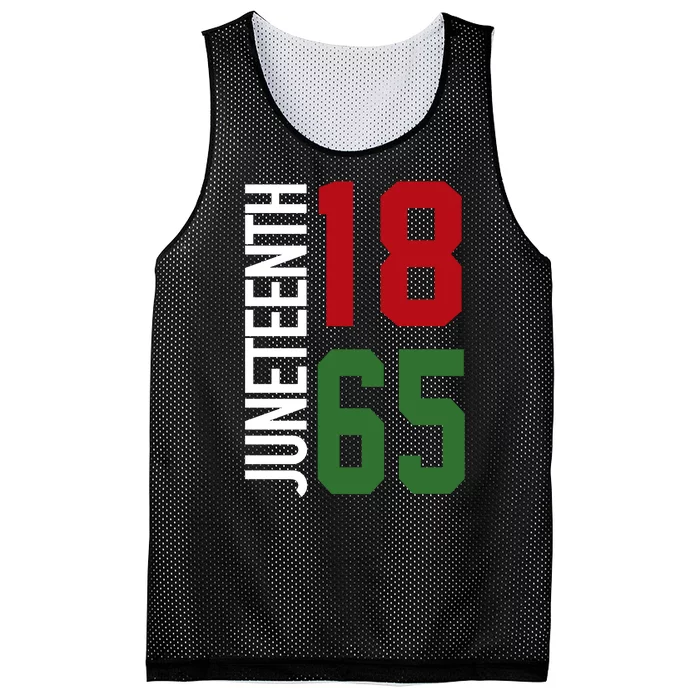 Juneteenth Jersey 1865 Mesh Reversible Basketball Jersey Tank