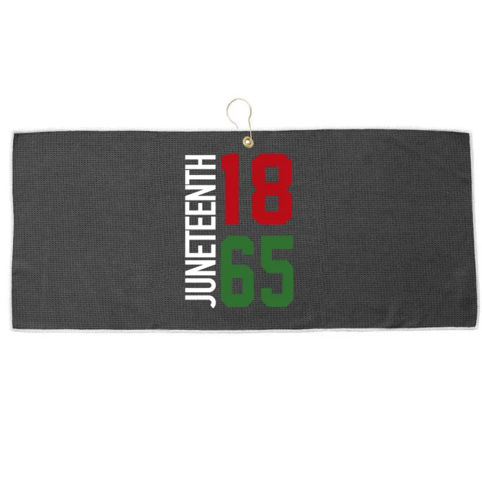 Juneteenth Jersey 1865 Large Microfiber Waffle Golf Towel