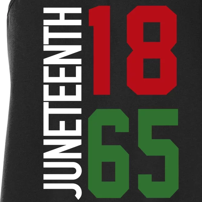 Juneteenth Jersey 1865 Women's Racerback Tank