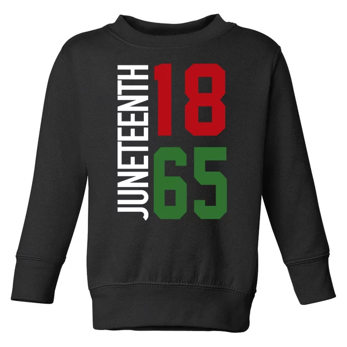 Juneteenth Jersey 1865 Toddler Sweatshirt