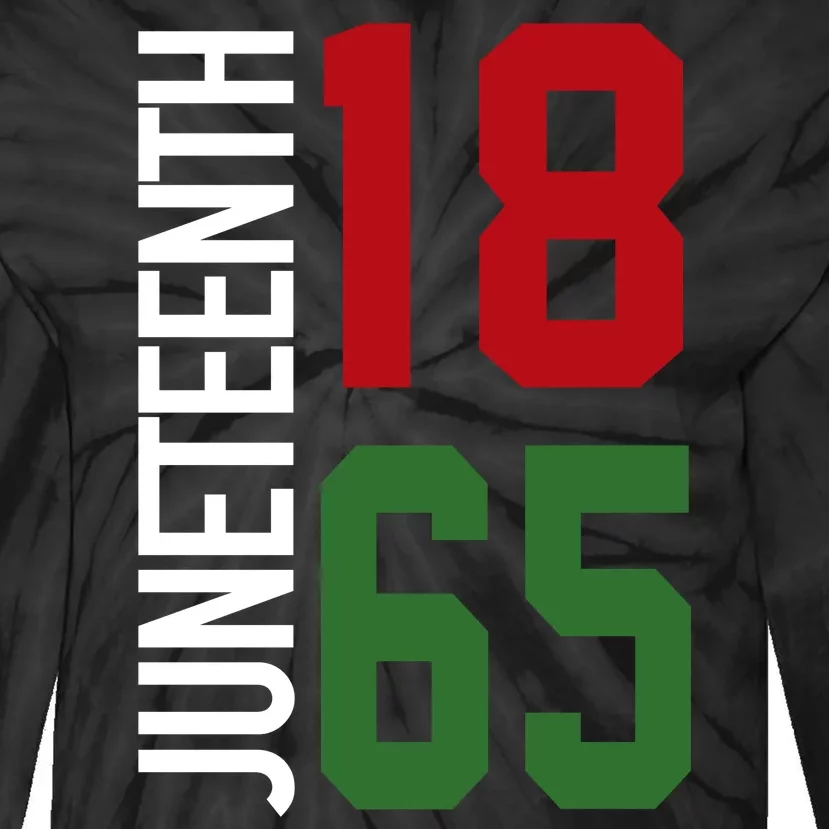 Juneteenth Jersey 1865 Tie-Dye Long Sleeve Shirt