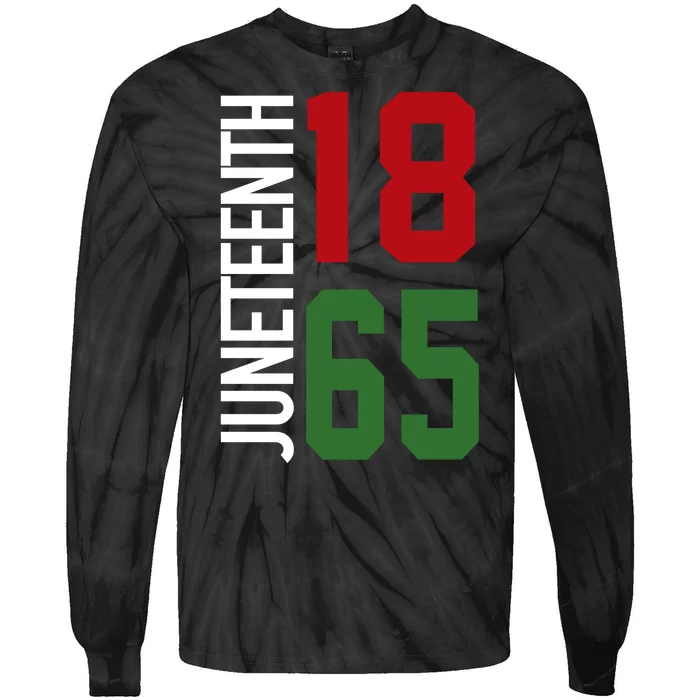 Juneteenth Jersey 1865 Tie-Dye Long Sleeve Shirt