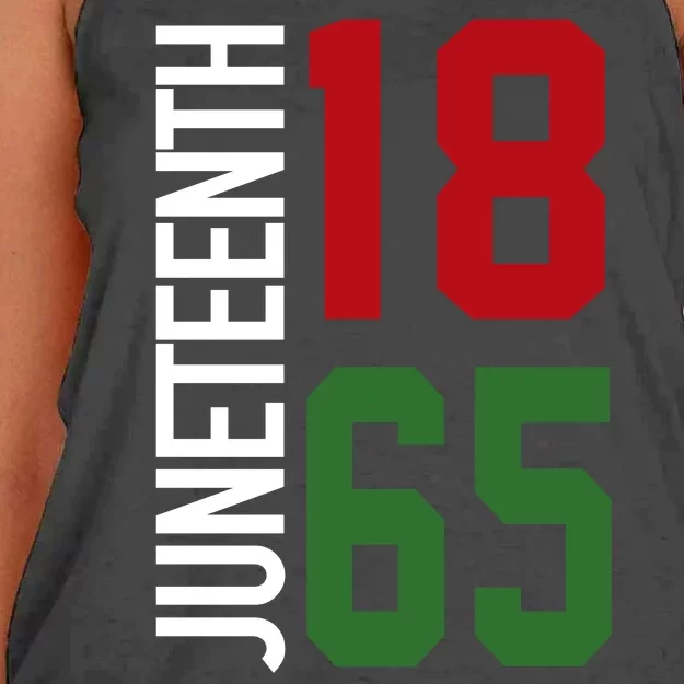 Juneteenth Jersey 1865 Women's Knotted Racerback Tank