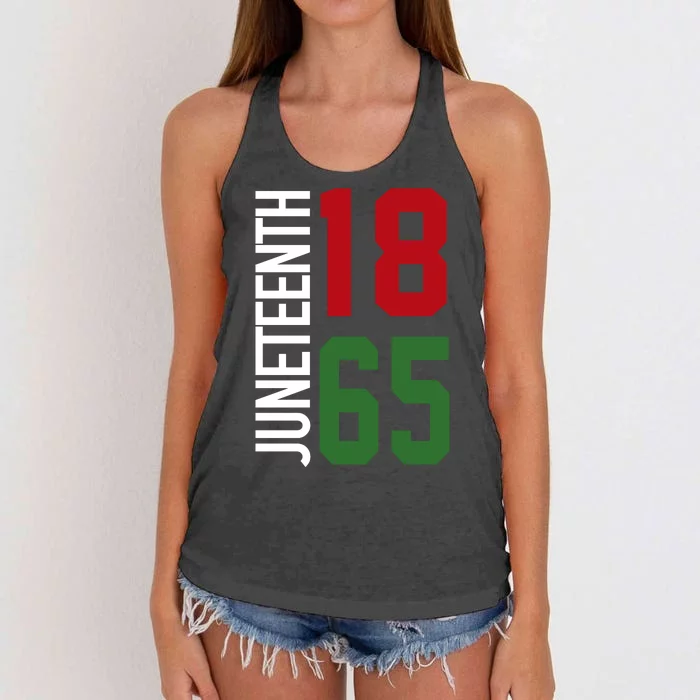 Juneteenth Jersey 1865 Women's Knotted Racerback Tank