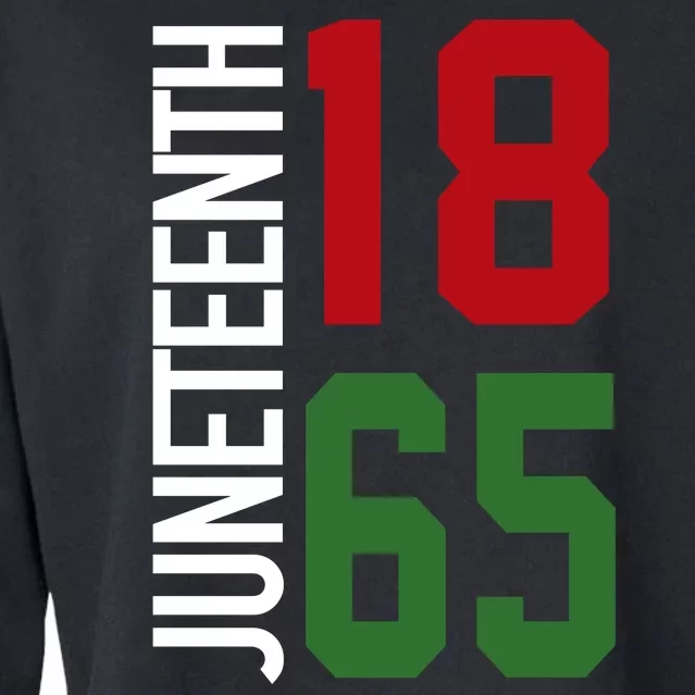 Juneteenth Jersey 1865 Cropped Pullover Crew