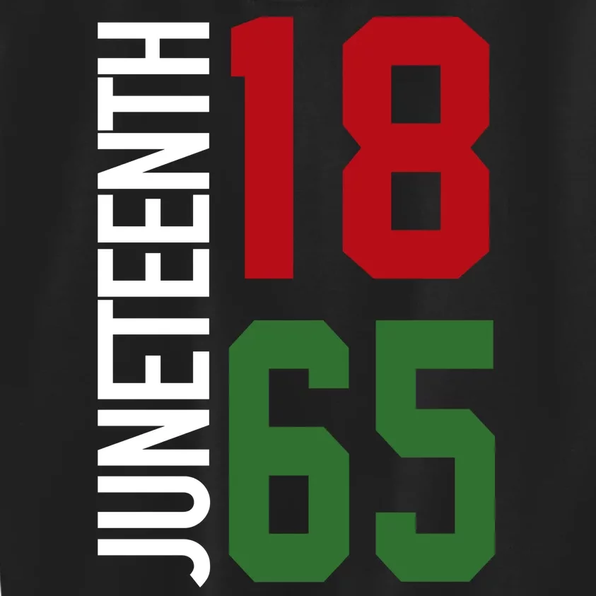 Juneteenth Jersey 1865 Kids Sweatshirt