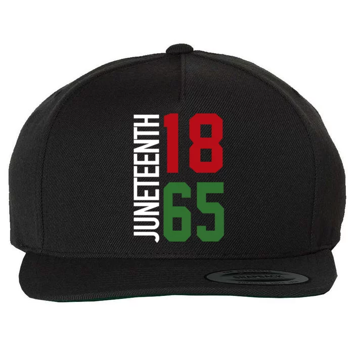 Juneteenth Jersey 1865 Wool Snapback Cap