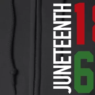 Juneteenth Jersey 1865 Full Zip Hoodie