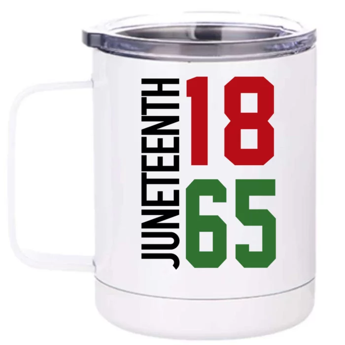 Juneteenth Jersey 1865 Front & Back 12oz Stainless Steel Tumbler Cup