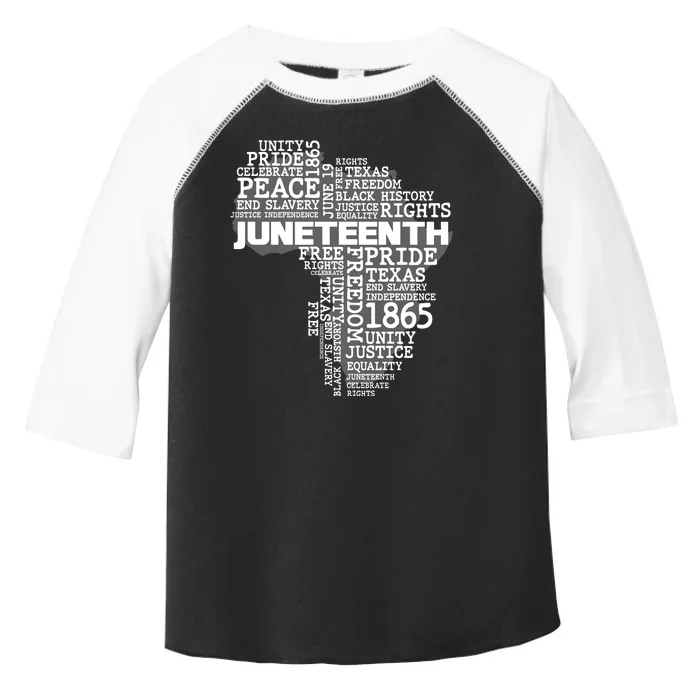 Juneteenth June 19 1865 Africa Word Cloud Art Toddler Fine Jersey T-Shirt