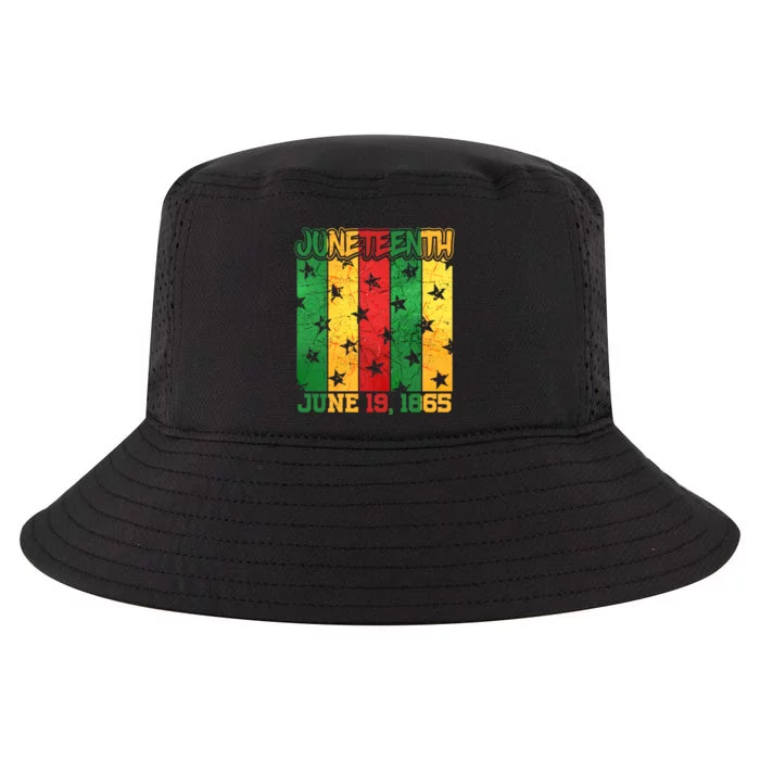 Juneteenth June 19 1865 Traditional Red Gold Green Cool Comfort Performance Bucket Hat