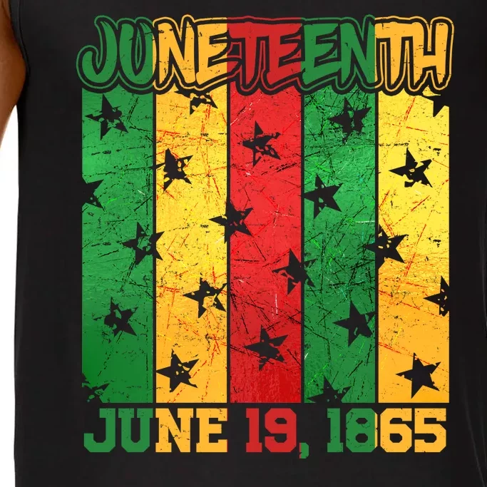 Juneteenth June 19 1865 Traditional Red Gold Green Comfort Colors® Tank Top