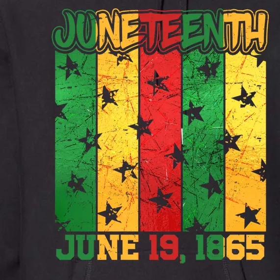 Juneteenth June 19 1865 Traditional Red Gold Green Premium Hoodie