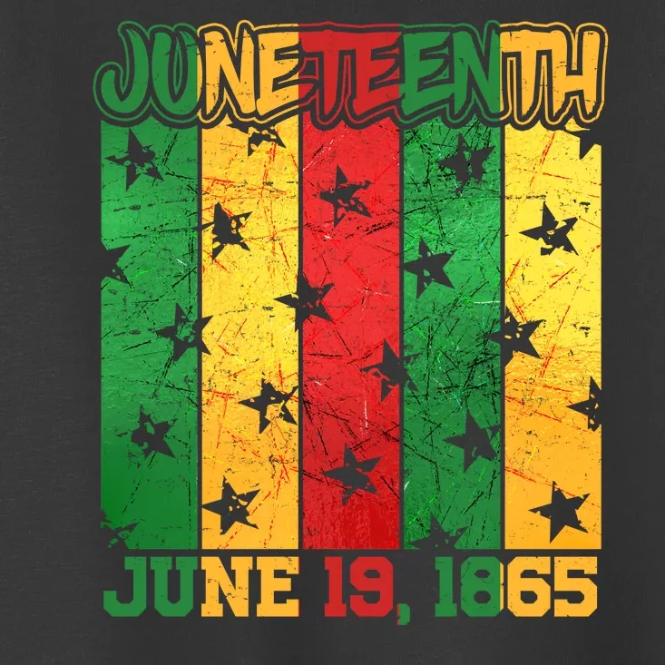 Juneteenth June 19 1865 Traditional Red Gold Green Toddler T-Shirt