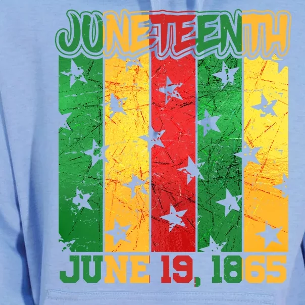 Juneteenth June 19 1865 Traditional Red Gold Green Unisex Surf Hoodie