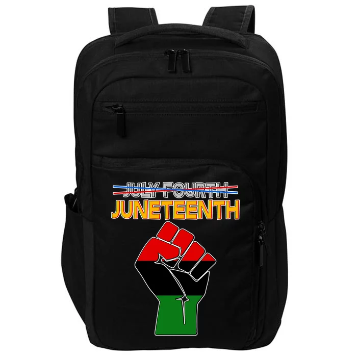 Juneteenth June 19th Traditional Colors Impact Tech Backpack