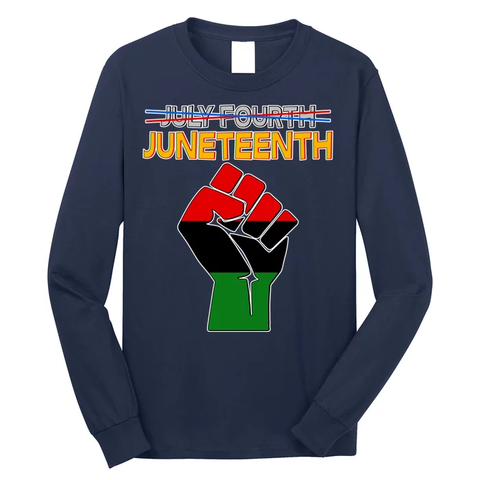 Juneteenth June 19th Traditional Colors Long Sleeve Shirt