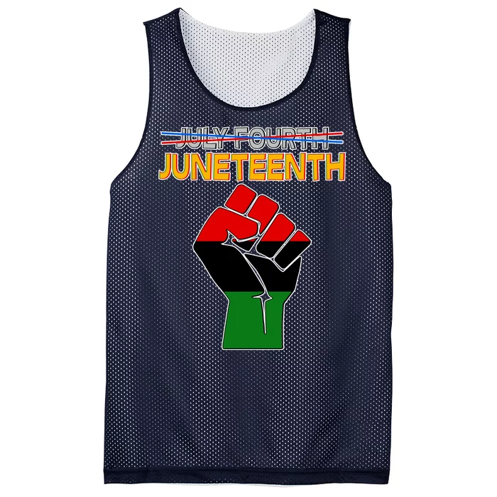 Juneteenth June 19th Traditional Colors Mesh Reversible Basketball Jersey Tank