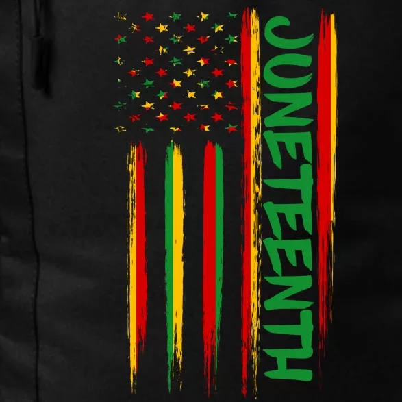 Juneteenth Red Gold Green USA Flag Daily Commute Backpack