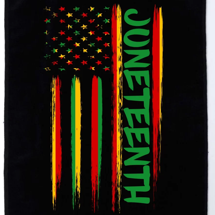 Juneteenth Red Gold Green USA Flag Platinum Collection Golf Towel