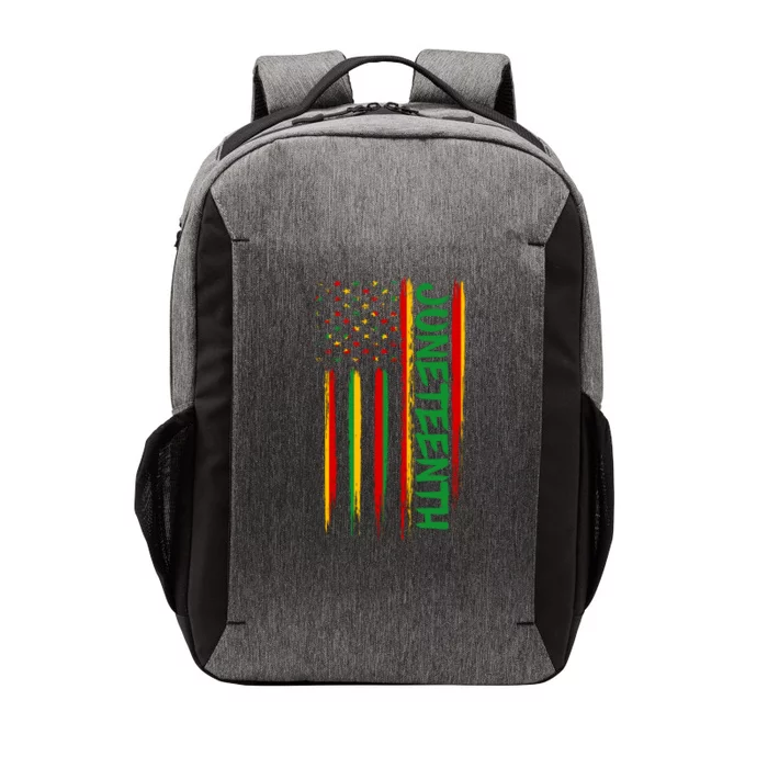 Juneteenth Red Gold Green USA Flag Vector Backpack