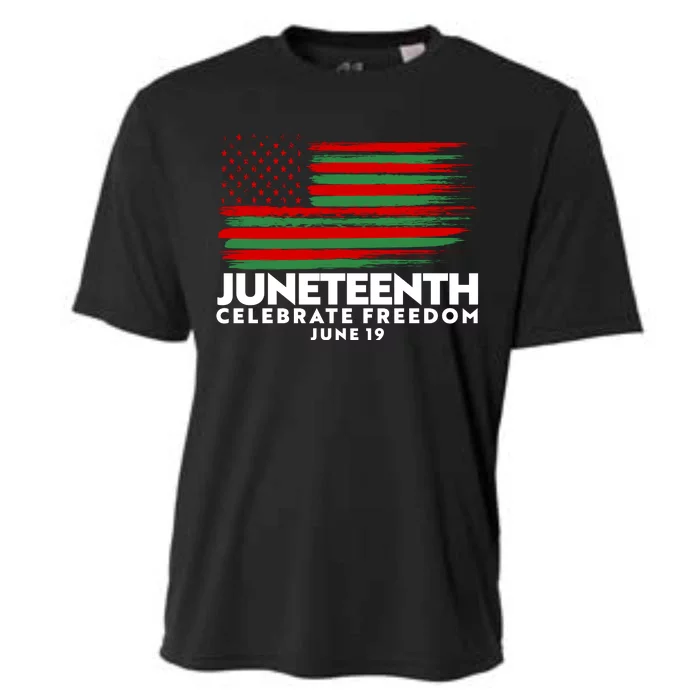 Juneteenth US Flag Celebrate Freedom June 19 Cooling Performance Crew T-Shirt