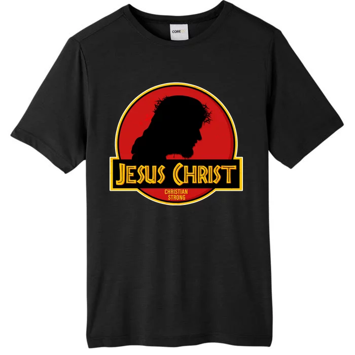 Jurassic Jesus Christ Christian Faith ChromaSoft Performance T-Shirt