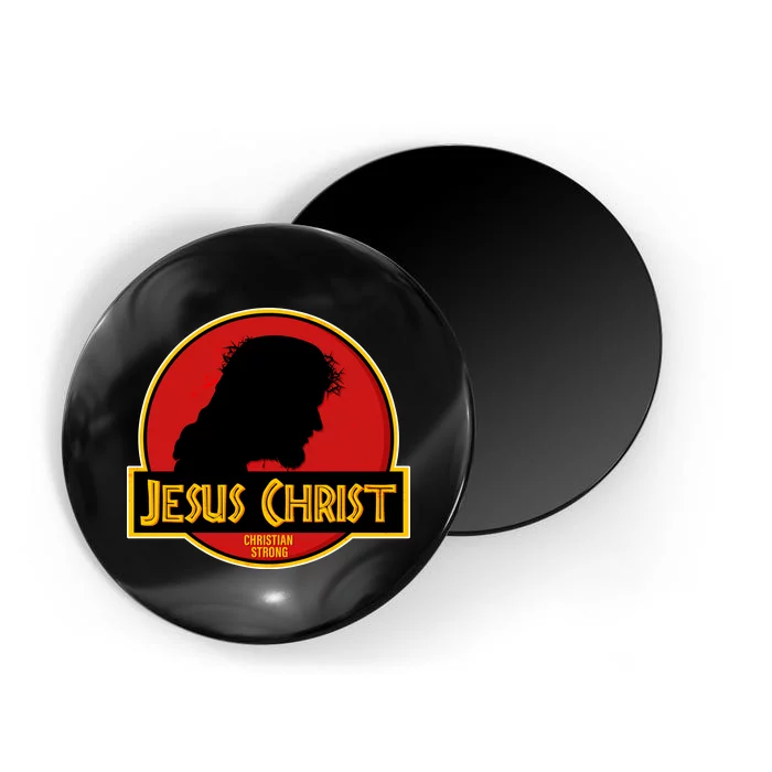 Jurassic Jesus Christ Christian Faith Magnet