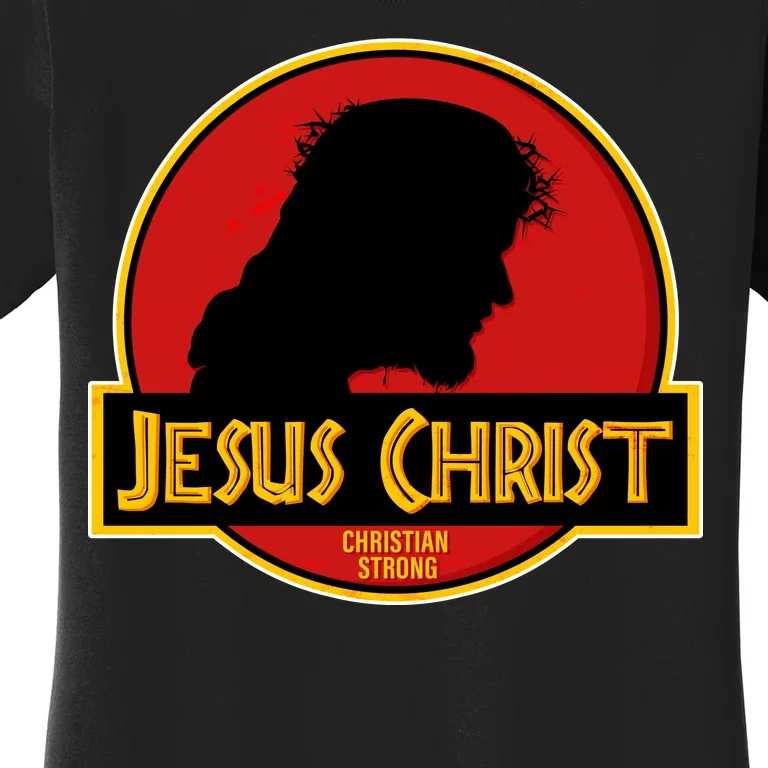 Jurassic Jesus Christ Christian Faith Women's T-Shirt