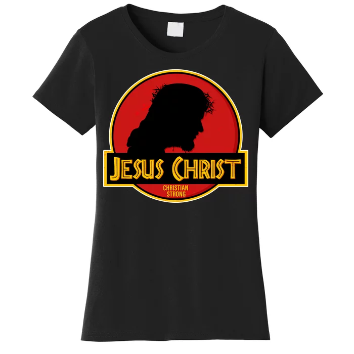 Jurassic Jesus Christ Christian Faith Women's T-Shirt